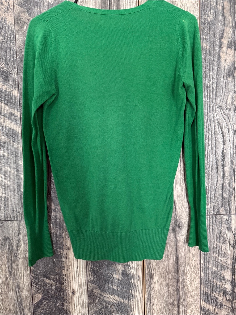 Old Navy Green Women's V-Neck Button Cardigan - Picture 3 of 3